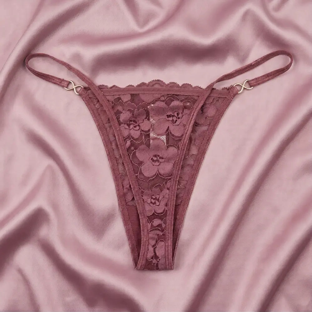 Nazneenah Bridal Silk-Bow Self-Design Net Thong