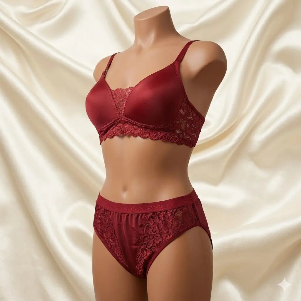 Nazneenah Bra & Panty Set for Women – Soft Comfortable Everyday Lingerie Set