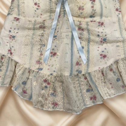 Nazneenah Modern Frill Accent & Waist-Cinch Blouse