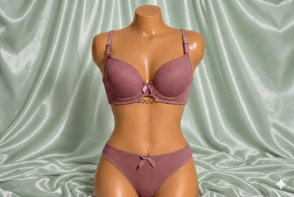 Bra & Panty Set with Stylish Straps for Women – Comfortable Everyday Lingerie Set