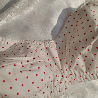 Dotted Cotton Bra for Women – Soft Non-Padded Everyday Comfort Bra | Made in India