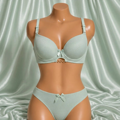Bra & Panty Set with Stylish Straps for Women – Comfortable Everyday Lingerie Set