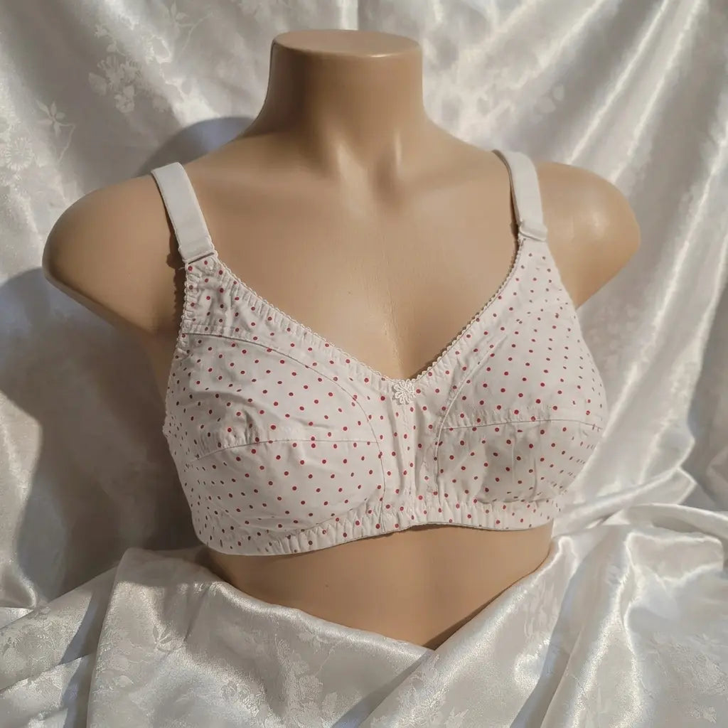 Dotted Cotton Bra for Women – Soft Non-Padded Everyday Comfort Bra | Made in India