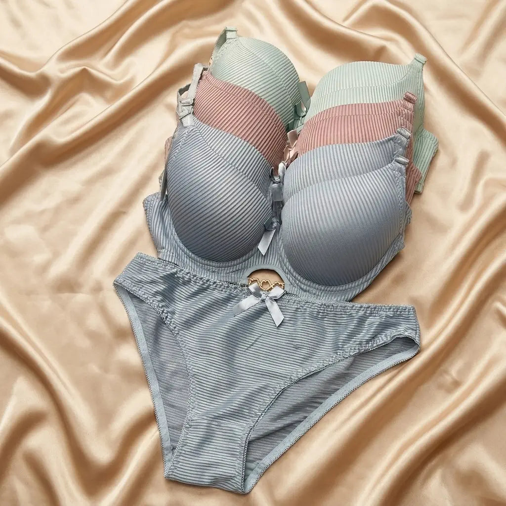 Bra & Panty Set with Stylish Straps for Women – Comfortable Everyday Lingerie Set
