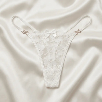 Nazneenah Bridal Silk-Bow Self-Design Net Thong