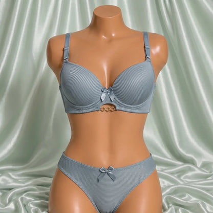 Bra & Panty Set with Stylish Straps for Women – Comfortable Everyday Lingerie Set
