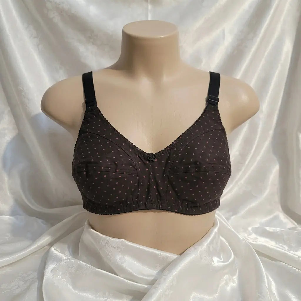 Dotted Cotton Bra for Women – Soft Non-Padded Everyday Comfort Bra | Made in India