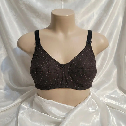 Dotted Cotton Bra for Women – Soft Non-Padded Everyday Comfort Bra | Made in India