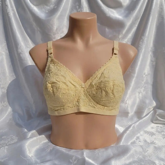 Cotton Chikankari Bra for Women – Soft Breathable Everyday Comfort Bra