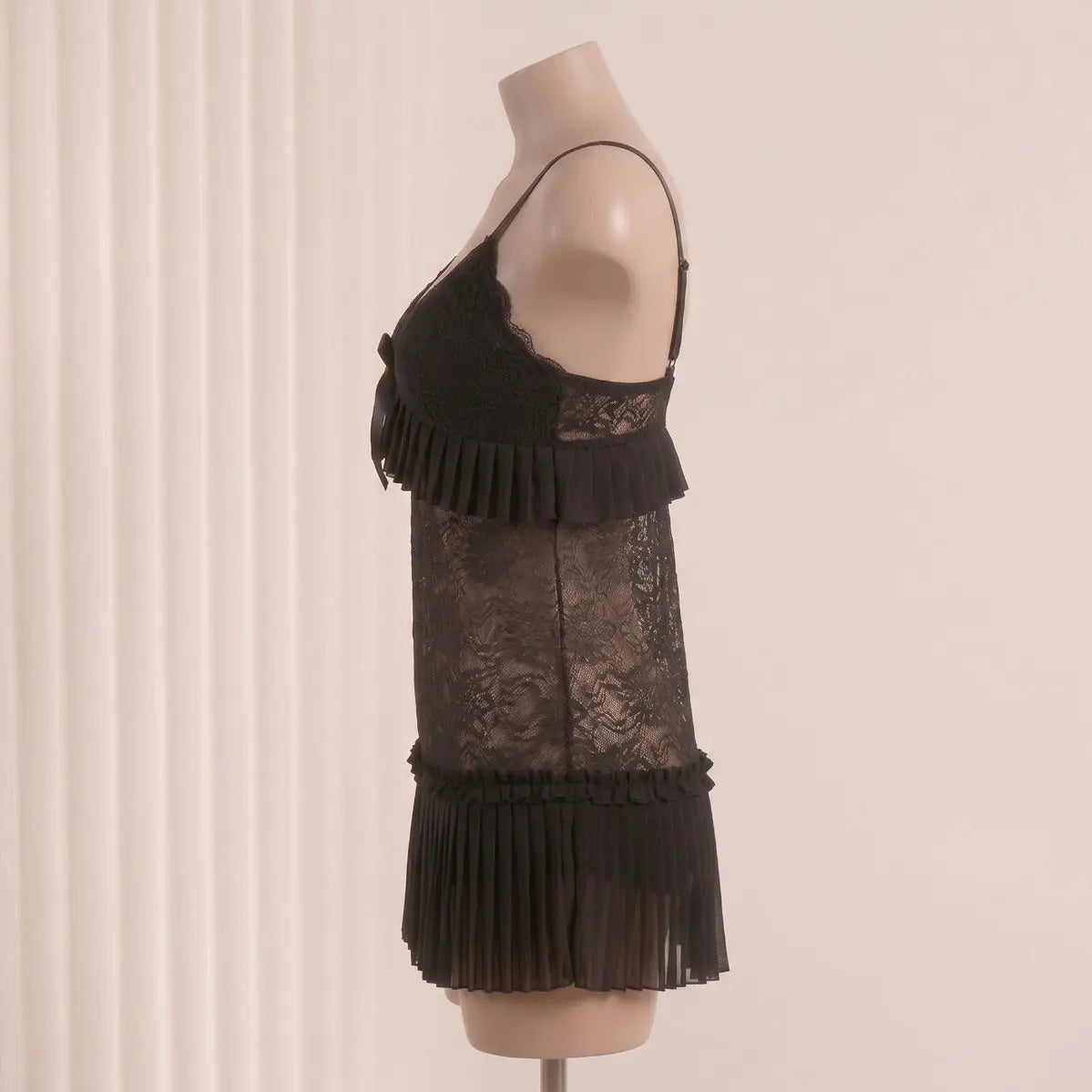 Nazneenah Enchanting Ribbon & Frill Short Frock Chemise